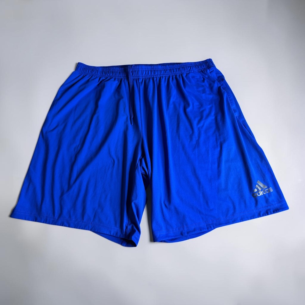 Adidas Mens Climalite Athletic Shorts Royal Blue XL Recycled Polyester Stretch